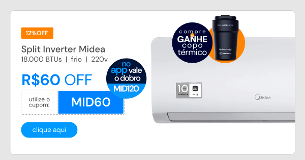 Ar Condicionado Split Inverter Springer Midea Xtreme Save Connect 18000 BTUS Frio 220V 38AGVCI18M5