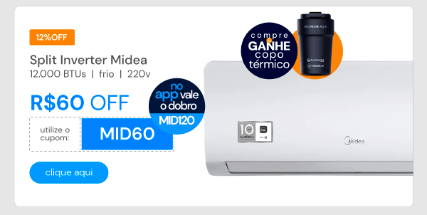 Ar Condicionado Split Inverter Springer Midea Xtreme Save Connect 12000 BTUS Frio 220V 38AGVCI12M5